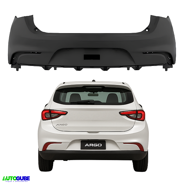 Parachoque Traseiro Argo Sem Furo 2017 2018 2019 2020 2021 2022 2023 (Original)