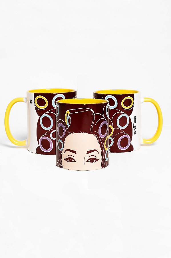 Caneca Amarela Dona Herminia - Meu filho é um musical