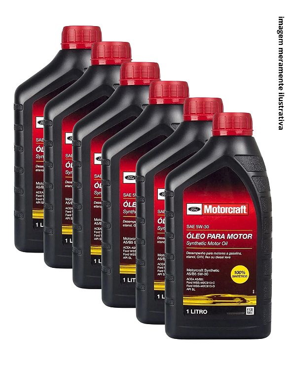KIT 6 LITROS DE OLEO MOTOCRAFT 5W30