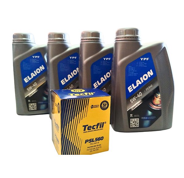 KIT: FILTRO DE ÓLEO PSL 560 TECFIL + ÓLEO ELAION 5W40