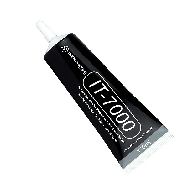 COLA IMPLASTEC T7000 110ML PRETO