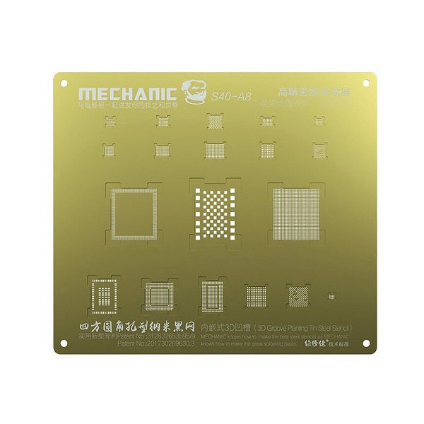 STENCIL MECHANIC S40 A8 IPHONE 6 - 6 PLUS