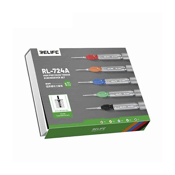 KIT CHAVE RELIFE RL-724A 5 PEÇAS