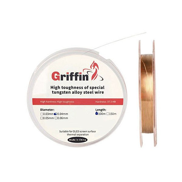 FIO DE AÇO GRIFFIN 0.04 mm x 100 m