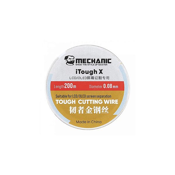 FIO DE AÇO MECHANIC ITOUGH X - 0.08 mm x 200 m