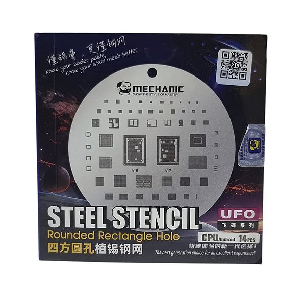 KIT STENCIL CPU MECHANIC UFO 14 PEÇAS