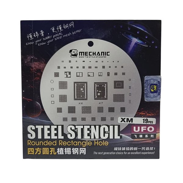 KIT STENCIL XIAOMI MECHANIC UFO 19 PEÇAS
