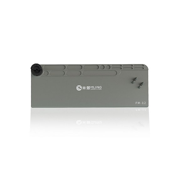 MANTA TAPETE SILICONE ANTIESTÁTICA MIJING FM-12 80 X 30 CM CINZA