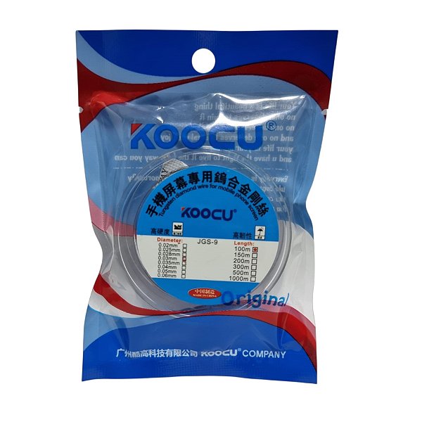 FIO DE AÇO 0,03mm X 100M JGS-09 KOOCU