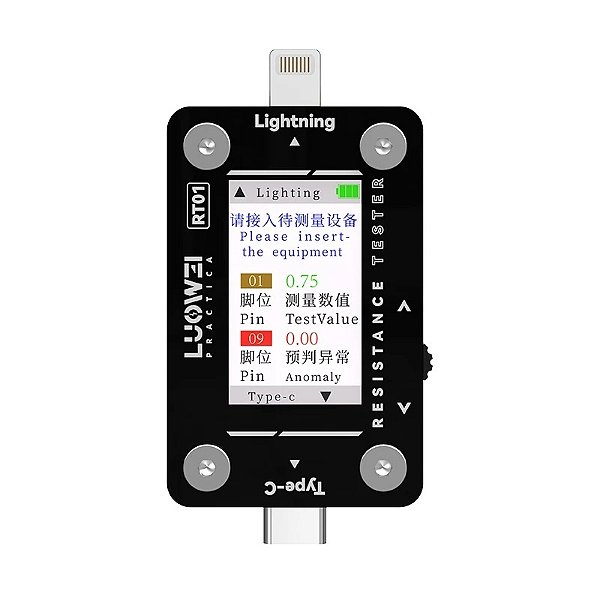 TESTE CONECTOR RT-01 LUOWEI