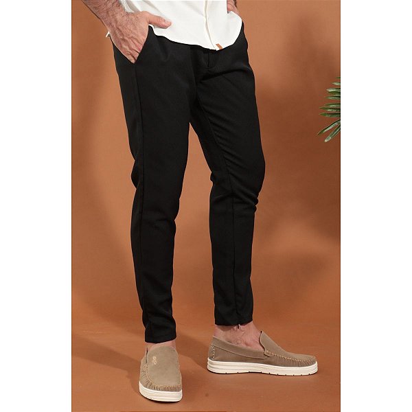 Calça Easy Way Slim com Elástico no Cós
