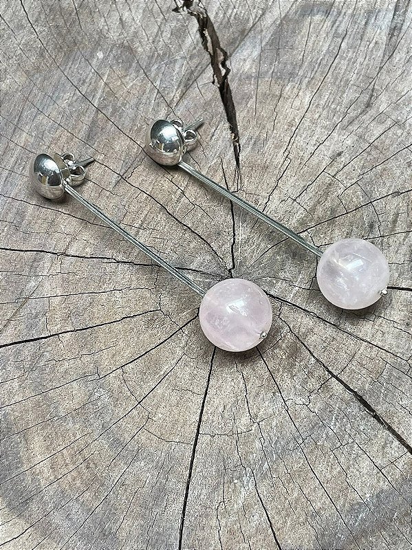 Brinco Pêndulo Rosa