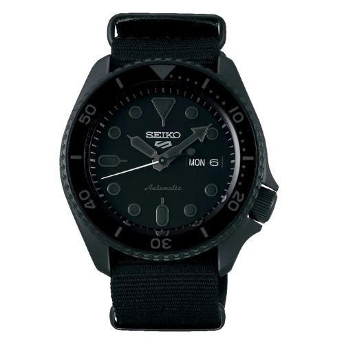 Relógio Seiko Masculino - Automático 5 Sports All Black - SRPD79B1/P1PX