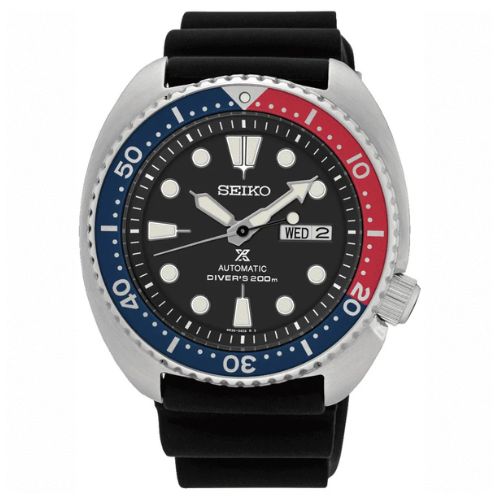 Relógio Seiko Masculino SRPE95K1- Prospex Turtle Pepsi Automático