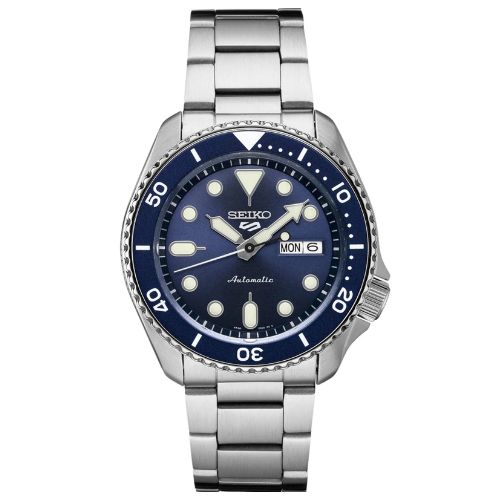 Relógio Seiko Masculino - 5 Sports Automático Azul - SRPD51K1