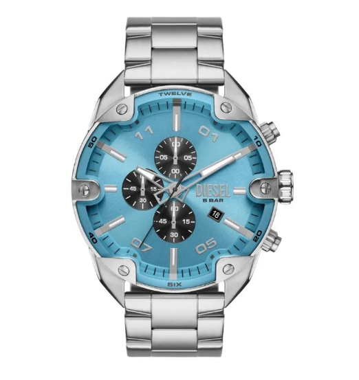 Relógio Diesel Masculino - Spiked om Fundo Azul - DZ4655B1.A2SX