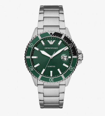 Relógio Empório Armani Masculino - Green Dial - AR11338.E1SX