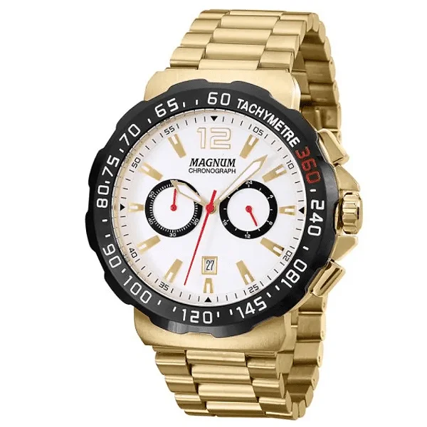 Relogio Magnum Masculino - Dourado - MA33657Q