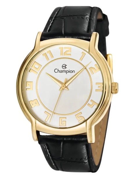 Relógio Champion Unissex - Dourado com Pulseira de Couro - CN20319M