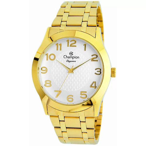 Relógio Champion Feminino - Elegance Dourado com Numeral - CN26537H