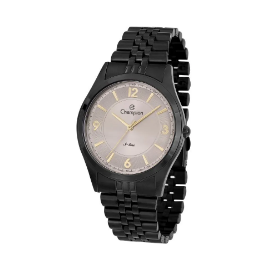 Relógio Champion Unissex S-Line - CN21121C - Preto com Cinza e Dourado