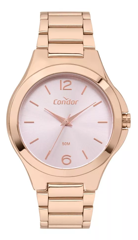 Relógio Condor Feminino - Rosê com Mostrador Rosa - COPC21JEM-4G