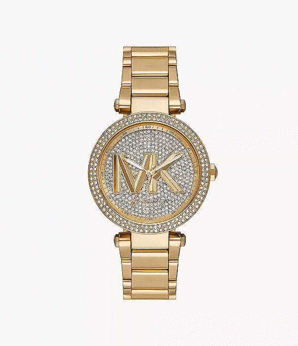 Relógio Michael Kors Feminino Parker - Dourado com Mostrador em Pedras - MK7283.1DN