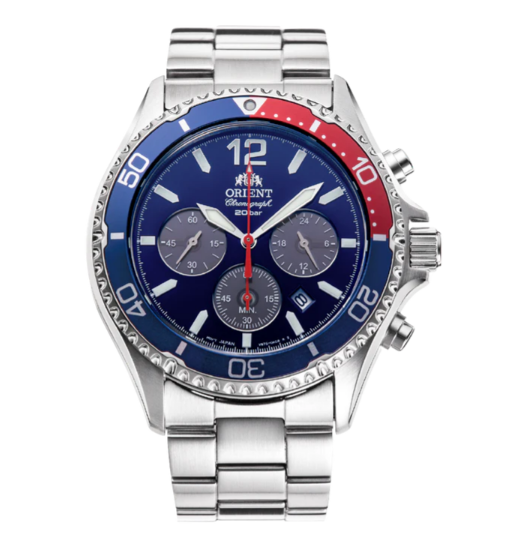 Relógio Orient Masculino - Cronógrafo Sports Solar Mako - RA-TX0201L10B