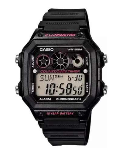 Relógio Casio Feminino Standard Digital - AE-1300WH-1A2VDF - Illuminator