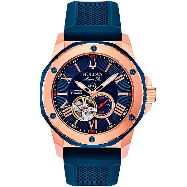 RELOGIO BULOVA 98A227 MARINE STAR