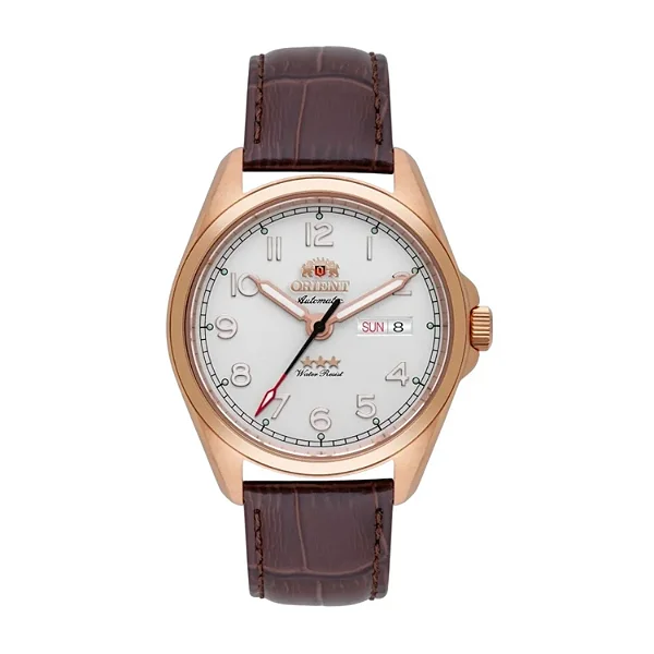 Relógio Orient Automático 3 Stars Elegance YN6RC006-S2NX IPRG Branco Masculino