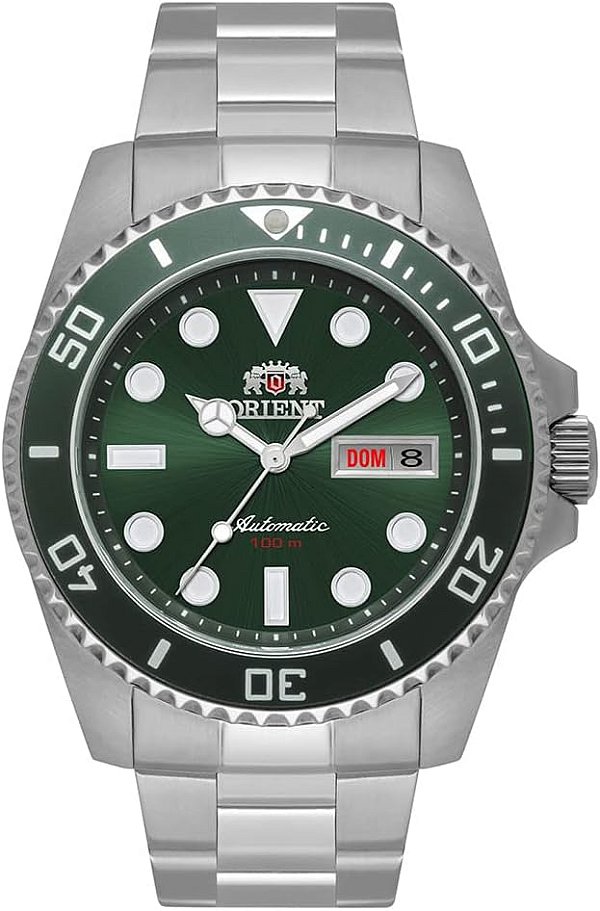 Relógio Orient Masculino Automático F49SS027NH-E1SX Aço Verde Hulk