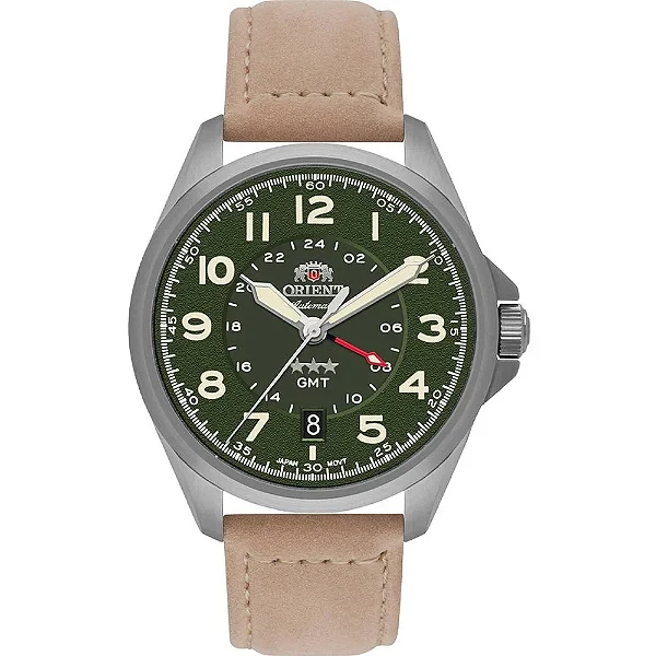 Relógio Orient Automático GMT NH3SC017-F2MX Masculino Mostrador Verde