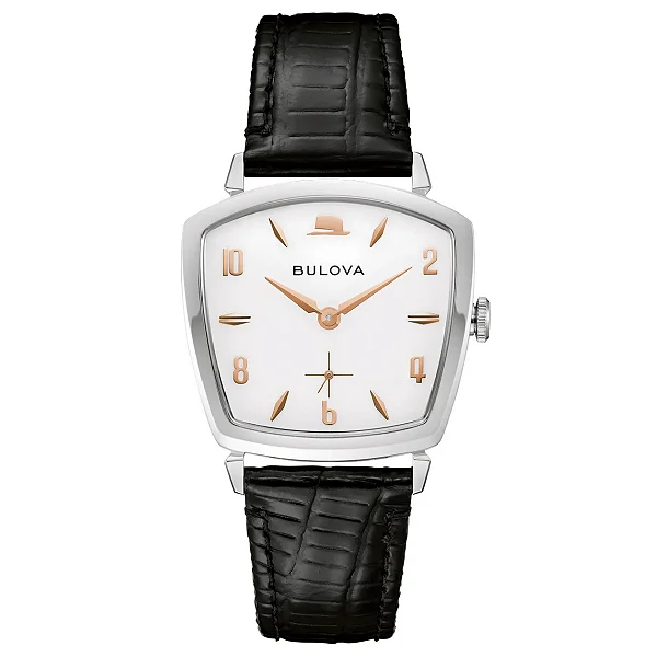 Relógio Bulova Frank Sinatra 96A337 Masculino Mostrador Branco Vintage