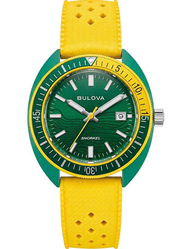 Bulova Snorkel 98F470 Edição Limitada Brasil Verde 500 Un