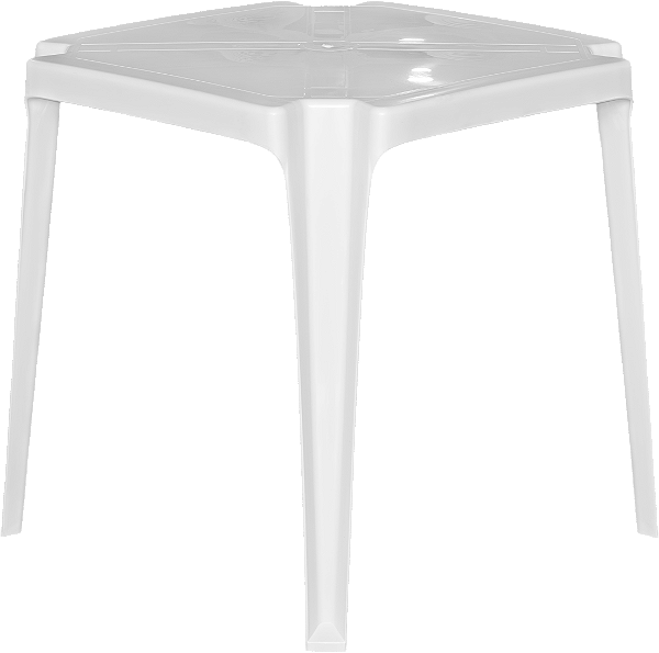 Mesa Monobloco Quadrada Empilhável 70cm x 70cm