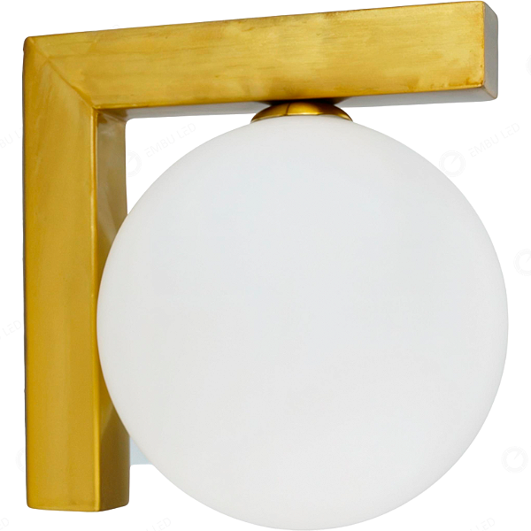 EBAR80221 ARANDELA ESFERA DOURADA 6W 3K4K6K IP20 BIVOLT