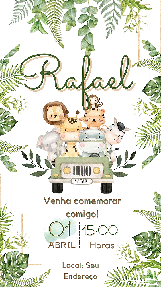 Criação de Convite Digital Personalizado