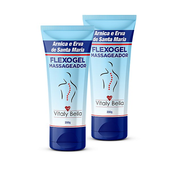 Kit com 2 Unidades – Flexogel Massageador com Arnica e Erva de Santa Maria