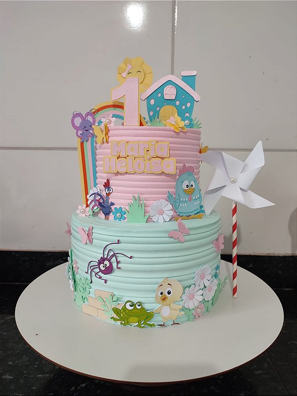Arquivo digital tema galinha pintadinha em camadas