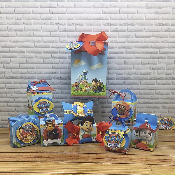 Arquivo digital caixinhas personalizadas tema patrulha canina