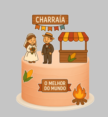 Arquivo digital tema casamento festa junina