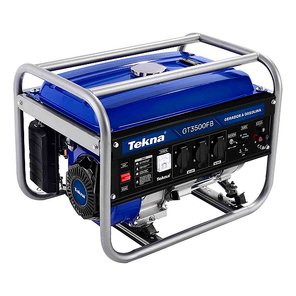 Gerador a Gasolina 3100W 110/230V 60HZ Manual Multiuso marca TEKNA