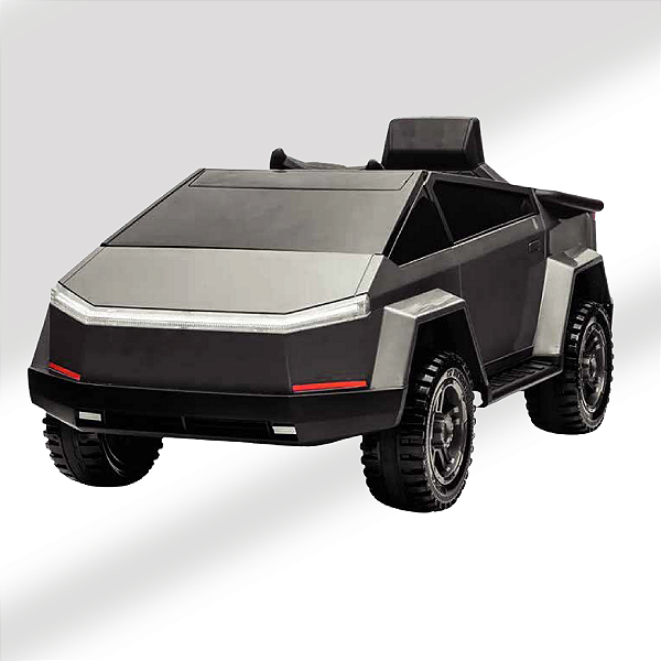 Cyber Truck Carrinho Elétrico Infantil 12v Prata
