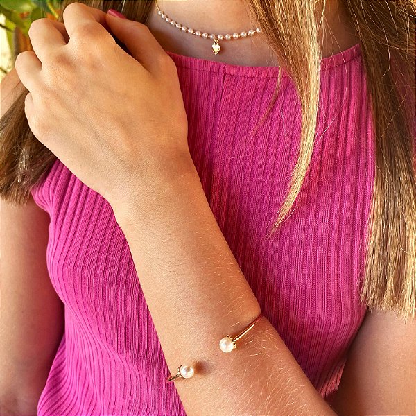 Bracelete fio pérola