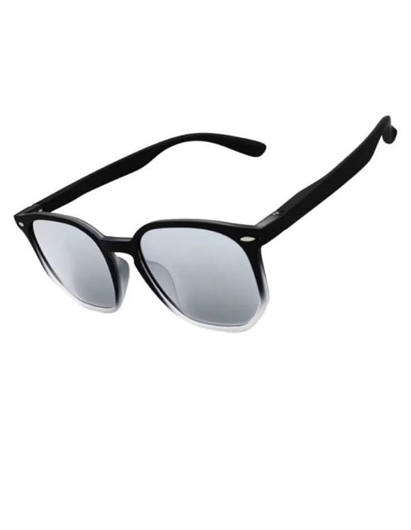 Tulum prata espelhado hexagonal premium retrô oldstyle unissex