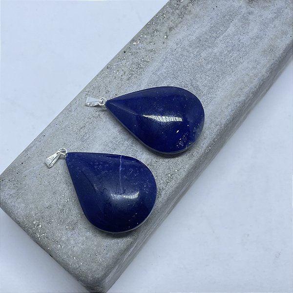 PINGENTE GOTA QUARTZO AZUL-EQUILIBRIO