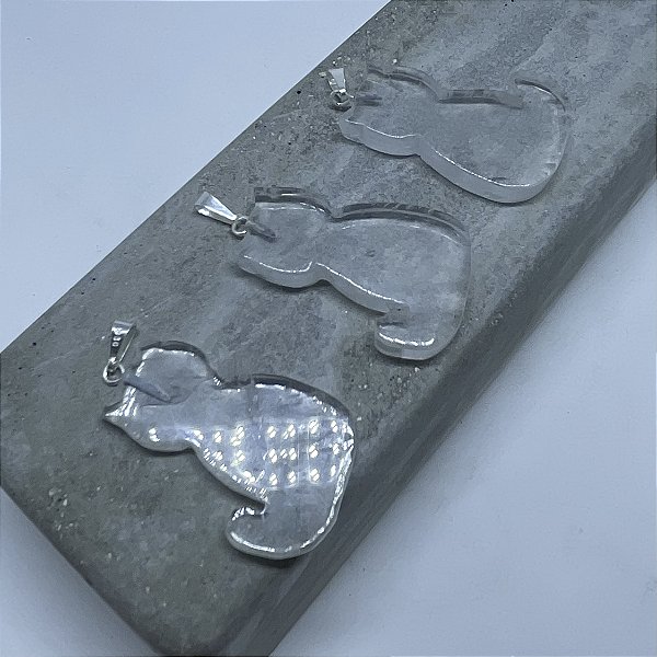 PINGENTE GATO QUARTZO CRISTAL-LIMPEZA ENERGÉTICA
