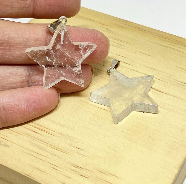 PINGENTE ESTRELA QUARTZO CRISTAL