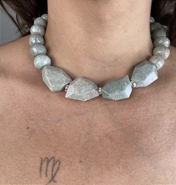 CHOKER DEUSA AMAZONITA-EQUILIBRIO